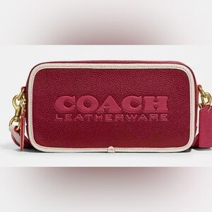 COACH KIA Camera Bag In Colorblock/Red Multi